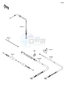 BRUTE FORCE 750 4x4i EPS KVF750GGF EU drawing Cables