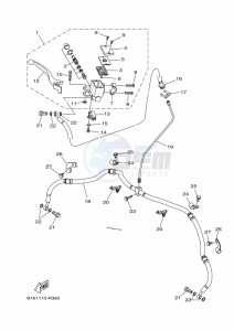 YFM700FWBD KODIAK 700 EPS (BGF8) drawing FRONT MASTER CYLINDER