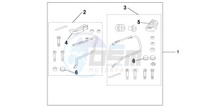 CBF600S drawing PANNIER STAY KIT