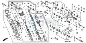 CRF250R9 ED / BLA CMF drawing REAR CUSHION