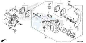 TRX420FA1H TRX420 ED drawing FRONT BRAKE CALIPER