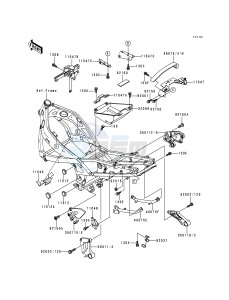 ZX 600 E [NINJA ZX-6] (E1-E3) [NINJA ZX-6] drawing BATTERY CASE