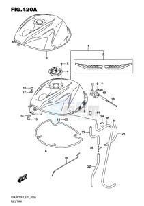 GSX-R750 EU drawing FUEL TANK