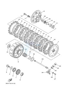 YZ250 (1SSD 1SSE 1SSF 1SSG 1SSG) drawing CLUTCH