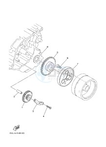 YBR125E (4P2T) drawing STARTER CLUTCH