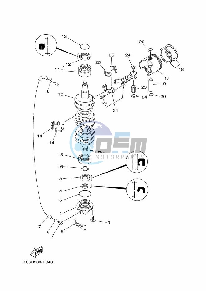 CRANKSHAFT--PISTON