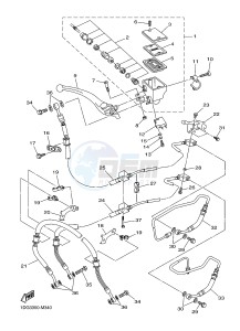 XJ6FA 600 DIVERSION F (ABS) (1DGA 1DGB) drawing FRONT MASTER CYLINDER