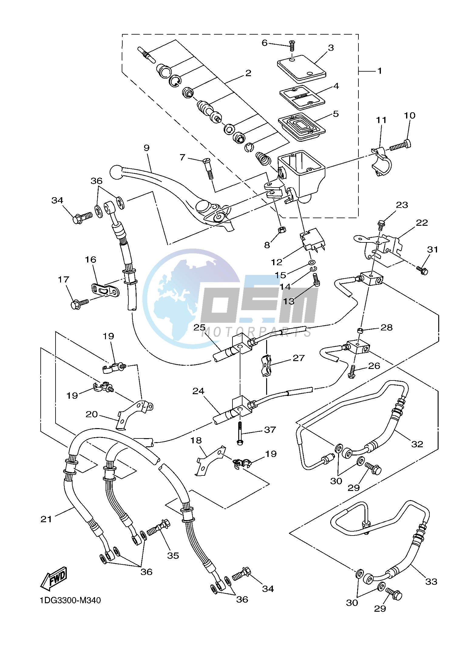 FRONT MASTER CYLINDER