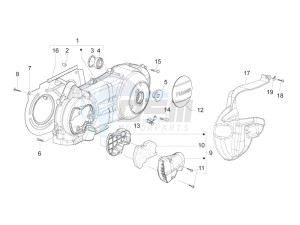 Beverly 300 ie Tourer e3 drawing Crankcase cover - Crankcase cooling