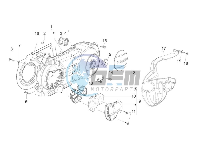 Crankcase cover - Crankcase cooling