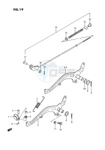 RM80 (E3) drawing REAR BRAKE (MODEL G H J K)