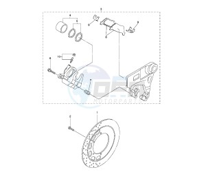 XVS A MIDNIGHT STAR 950 drawing REAR BRAKE CALIPER