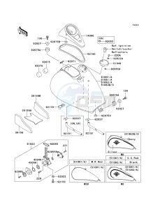 VN 800 G [VULCAN 800 DRIFTER] (E1-E5) [VULCAN 800 DRIFTER] drawing FUEL TANK