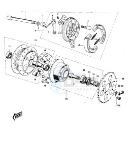 G5 (B-C) 100 drawing REAR HUB_BRAKE -- 74-75 B_C- -