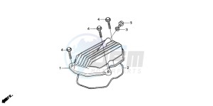 CG125 drawing CYLINDER HEAD COVER