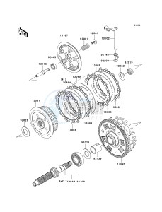 EX 650 A [NINJA 650R] (A6F-A8F) A6F drawing CLUTCH