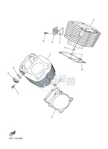 XVS950CR BOLT C-SPEC (B33J) drawing CYLINDER