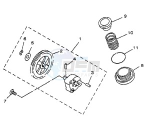 YP MAJESTY 125 drawing OIL PUMP