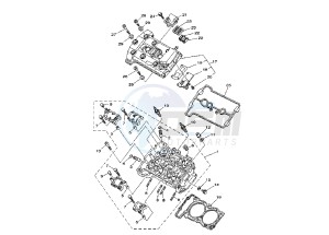 TDM ABS 900 drawing CYLINDER HEAD