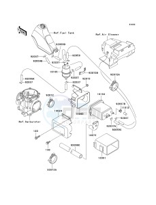 KL 125 D [KLR125] (D20-D22) [KLR125] drawing FUEL EVAPORATIVE SYSTEM-- CA- -