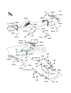 VN1700_CLASSIC_TOURER_ABS VN1700DDF GB XX (EU ME A(FRICA) drawing Saddlebags(Side Bag Bracket)