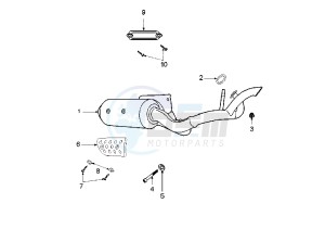 LUDIX 14 ELEGANT - 50 cc drawing EXHAUST