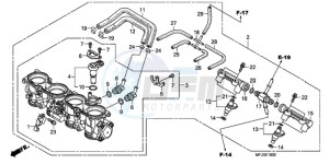 CBR600RAA F / CMF drawing THROTTLE BODY