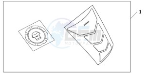 CBR1000RA9 France - (F / ABS CMF REP) drawing TANKPAD / FUEL LID COVER