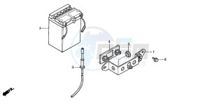 CG125 drawing BATTERY (1)