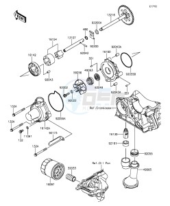 Z1000SX_ABS ZX1000MFF FR GB XX (EU ME A(FRICA) drawing Oil Pump