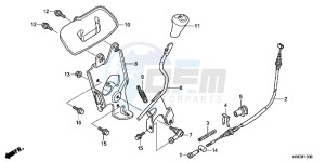 TRX500FMC ED drawing SELECT LEVER