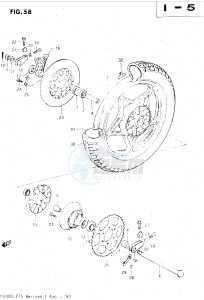 GS500E (Z-D) drawing REAR WHEEL