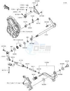 NINJA ZX-10R ZX1000SJF XX (EU ME A(FRICA) drawing Gear Change Mechanism