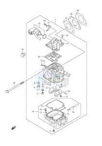 DF 9.9 drawing Carburetor - w/Remote Control