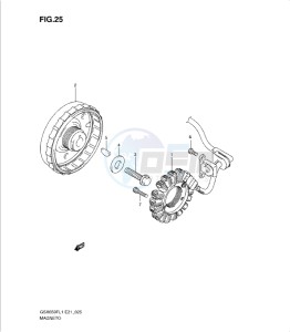 GSXF650 drawing MAGNETO