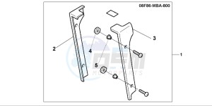 VT750CD3 drawing RADIATOR COVER