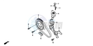 TRX450S drawing CAM CHAIN