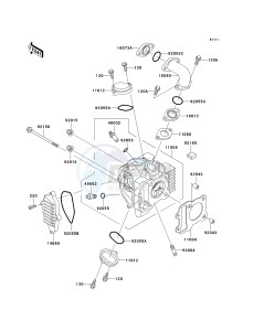 AN 110 C (C6-C7) drawing CYLINDER HEAD