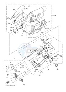 XVS1300CU XVS1300 CUSTOM XVS1300 CUSTOM (2SS4) drawing EXHAUST