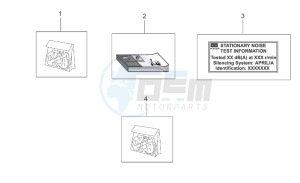 Scarabeo 50 2t (eng. Minarelli) drawing Decal and operators handbook