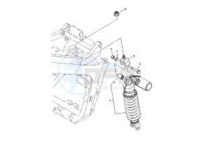 TDM 900 drawing REAR SHOCK ABSORBER