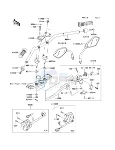 ZR 750 L [Z750 EU] (L7F-L8F) L8F drawing HANDLEBAR