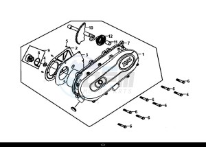 SYMPHONY ST 50 (25 KM/H) (XB05W4-NL) (E4) (L7-M0) drawing L. CRANK CASE COVER