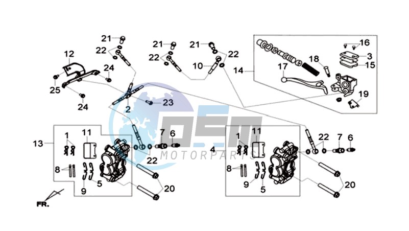 BRAKE CALIPER FOR / BRAKE LEVER / BRAKE LINES