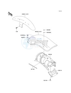 EN 500 C [VULCAN 500 LTD] (C6F-C9F) C8F drawing FENDERS