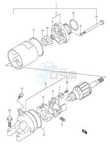 GSX600F (E2) Katana drawing STARTING MOTOR (MODEL K1 K2 K3)