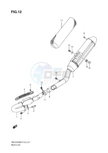 RM-Z 450 drawing MUFFLER (K8-L0)