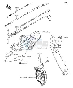 Z1000SX ZX1000LEF FR GB XX (EU ME A(FRICA) drawing Cables