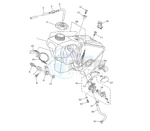 YZ LC 125 drawing FUEL TANK