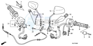 FES1259 Europe Direct - (ED) drawing SWITCH/CABLE/MIRROR